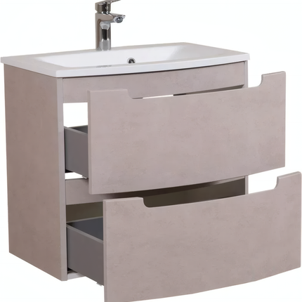 Mobilier de baie suspendat Headway beton-beige