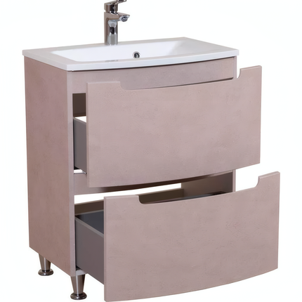 Mobilier de baie pe pardoseală Headway beton-beige
