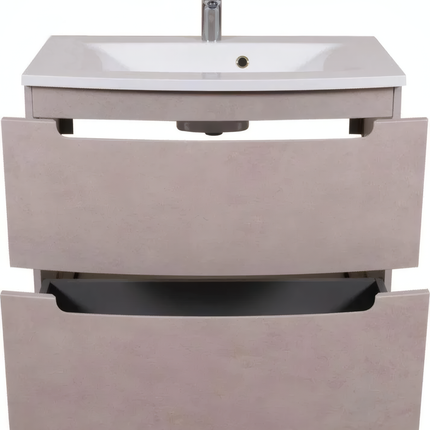 Mobilier de baie suspendat Headway beton-beige