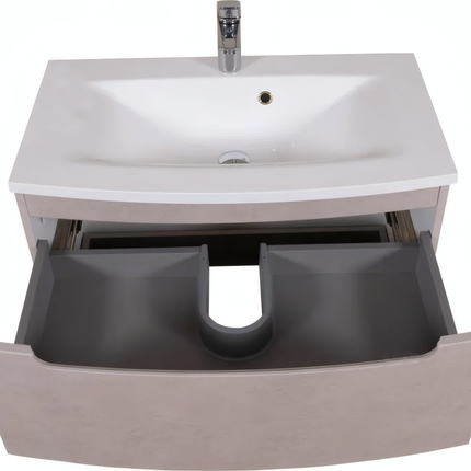 Mobilier de baie suspendat Headway beton-beige