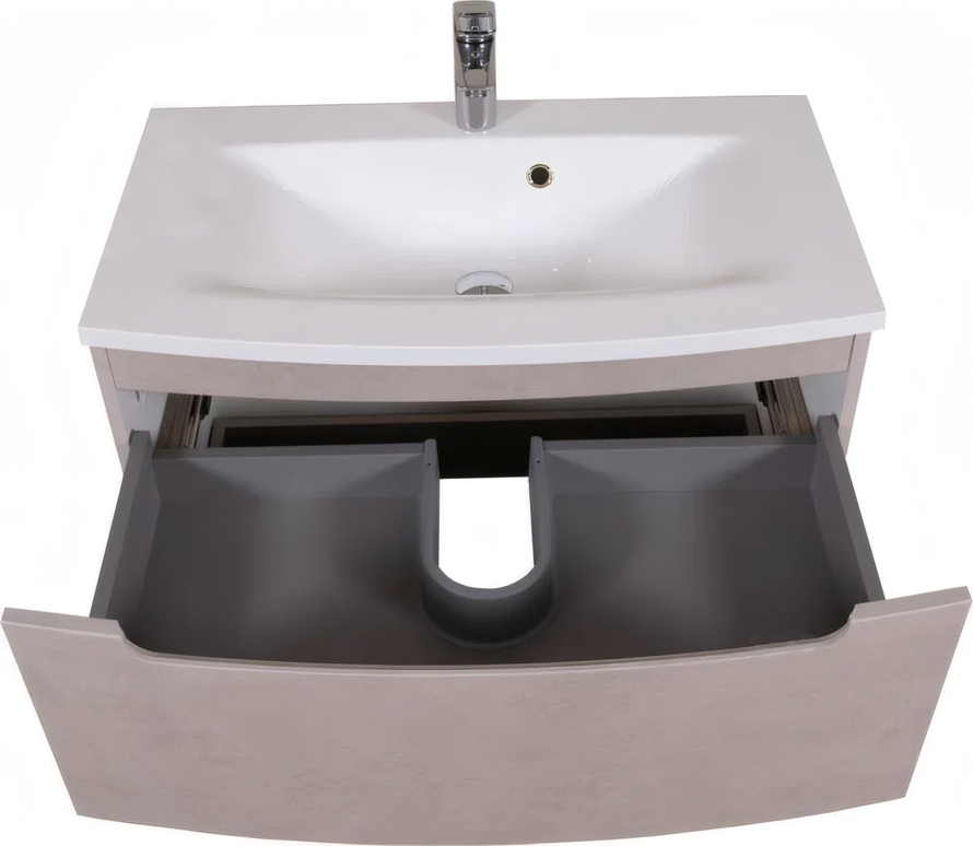 Mobilier de baie suspendat Headway beton-beige