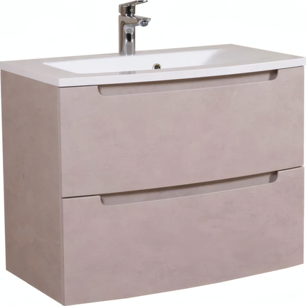 Mobilier de baie suspendat Headway beton-beige