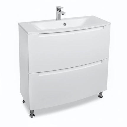 Set baie Headway – mască pe pardoseală cu lavoar ceramic