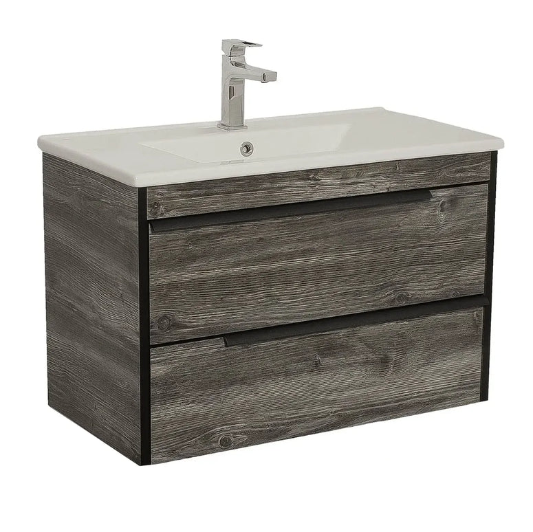 Mobilier baie suspendat  Neo Loft, Oak moras