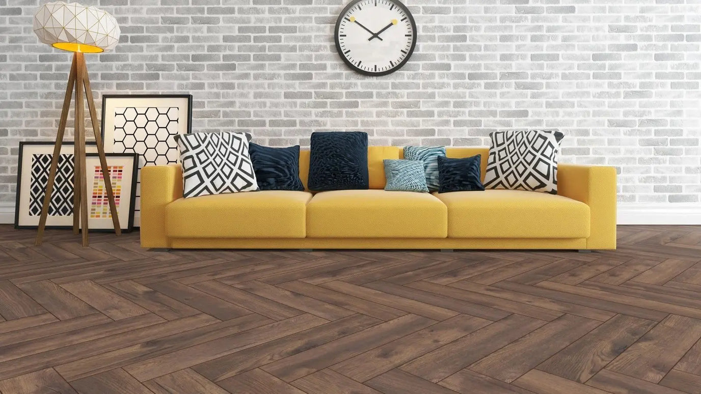 Parchet laminat Stejar Calais Herringbone D4766 8/32, Kronotex www.CasaDeco.ro
