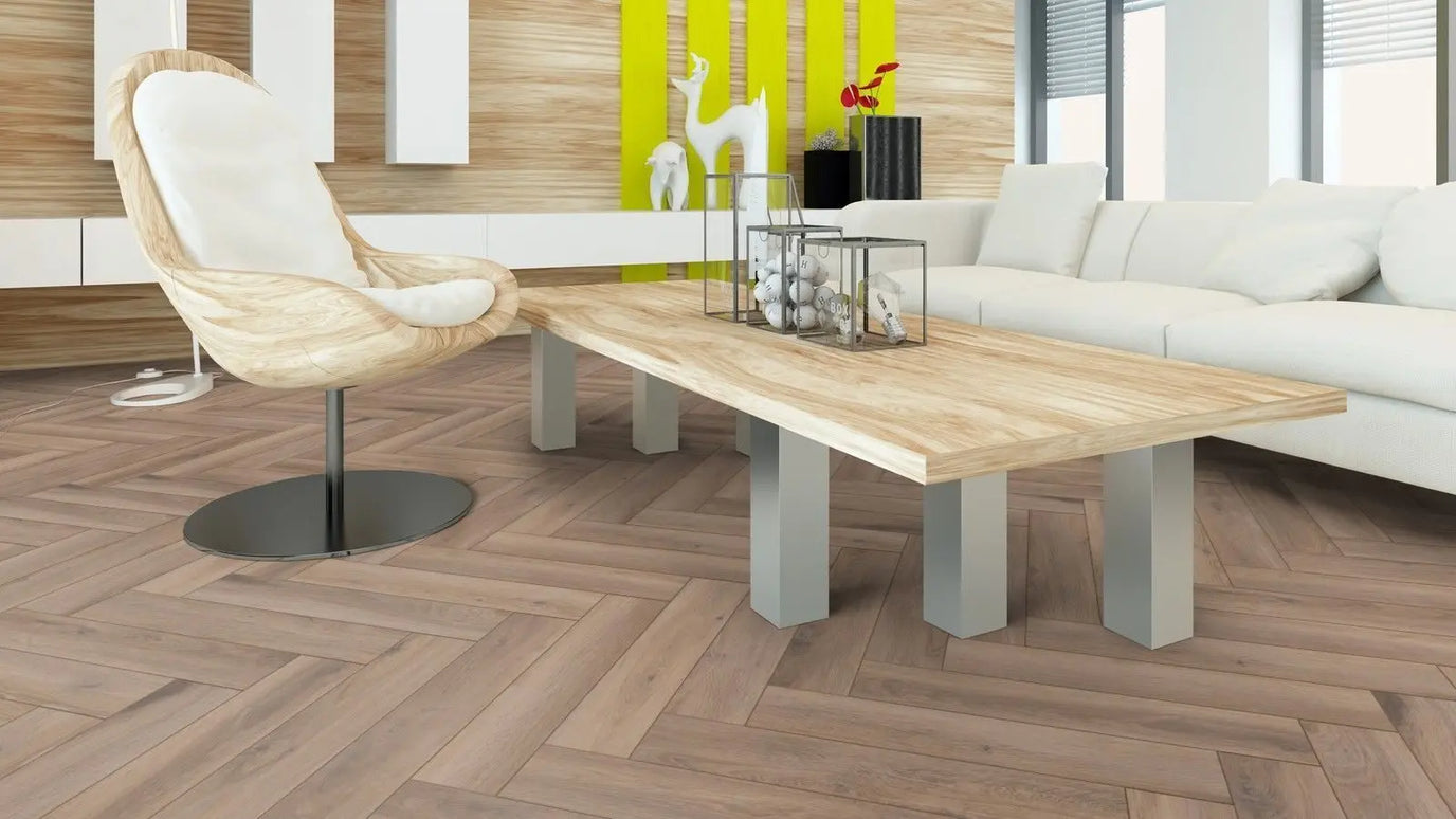 Parchet laminat Stejar Metz Herringbone D3766 8/32, Kronotex www.CasaDeco.ro