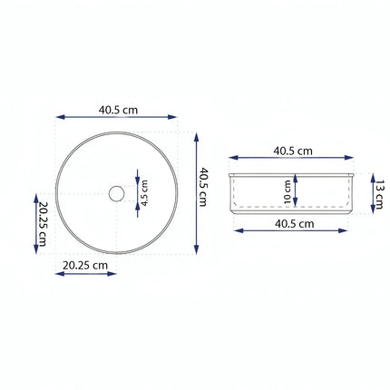Lavoar Terrazzo  Alb pe blat  A524-DC01