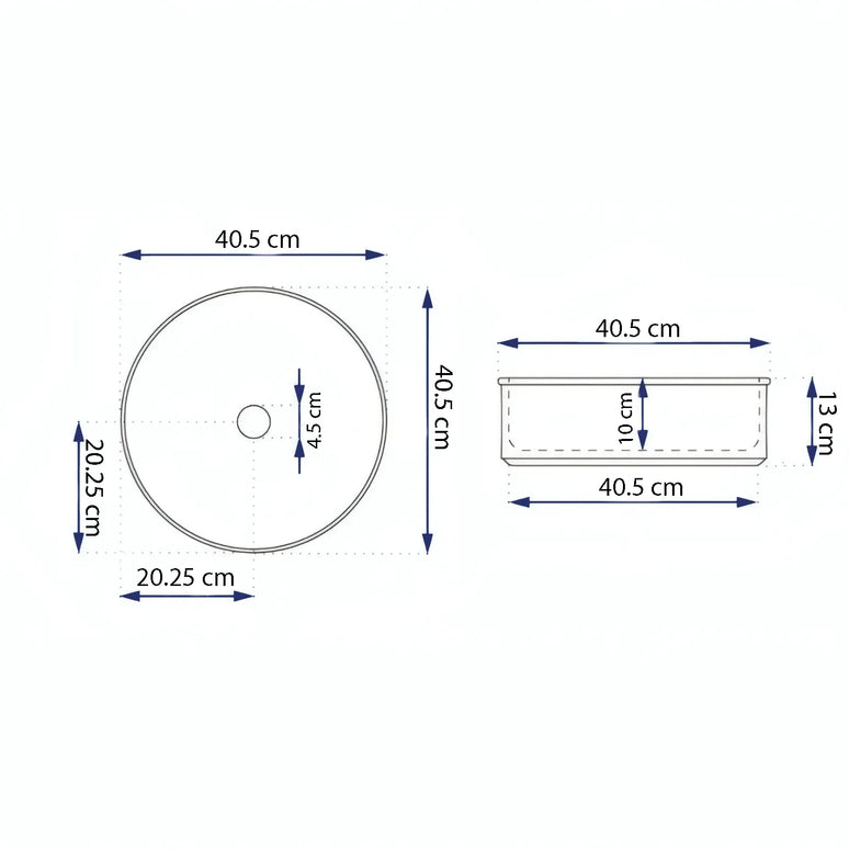 Lavoar Terrazzo  Alb pe blat  A524-DC01
