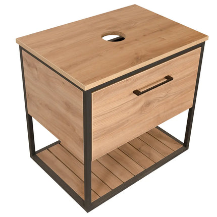 Mobilier baie suspendat Loft Scandi Seville cu blat și lavoar Zero – Design Nordic