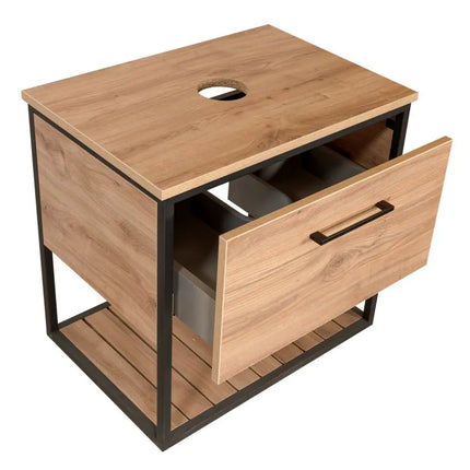 Mobilier baie suspendat Loft Scandi Seville cu blat și lavoar Zero – Design Nordic