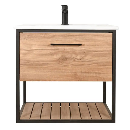 Mobilier baie suspendat cu lavoar ceramic Loft Scandi Seville – Design Nordic