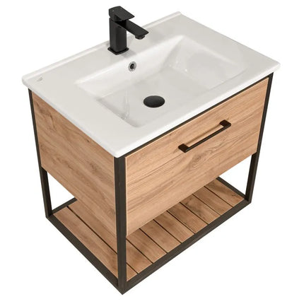 Mobilier baie suspendat cu lavoar ceramic Loft Scandi Seville – Design Nordic