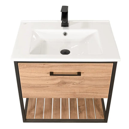 Mobilier baie suspendat cu lavoar ceramic Loft Scandi Seville – Design Nordic