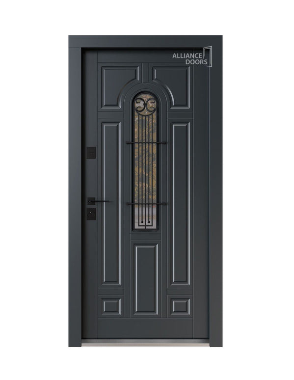 Usa intrare Lucia thermo arwood (alb interior)