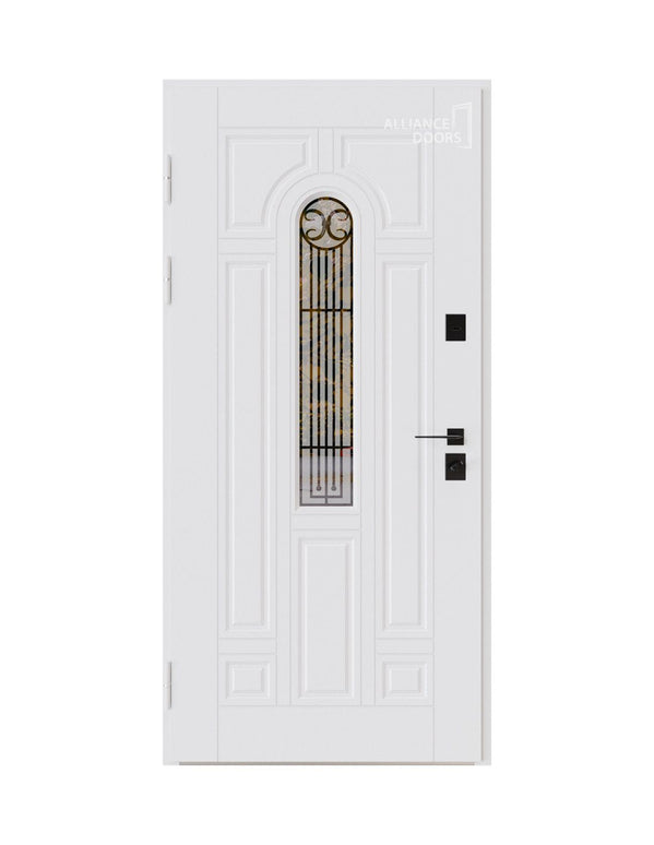 Usa intrare Lucia thermo arwood (alb interior)