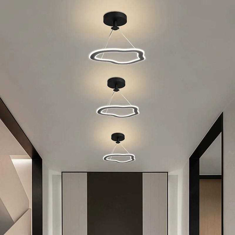 Lustră LED 27W Negru – Iluminare Modernă cu 3 Funcții de Lumină - 8058 BK LMX