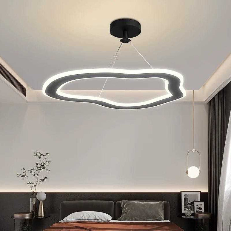 Lustră LED 27W Negru – Iluminare Modernă cu 3 Funcții de Lumină - 8058 BK LMX