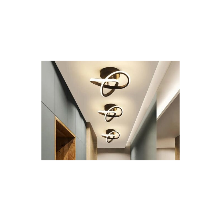Lustră LED Black 24W – Design Versatil și Iluminare Eficientă - 3570/240MM NEGRU LMX