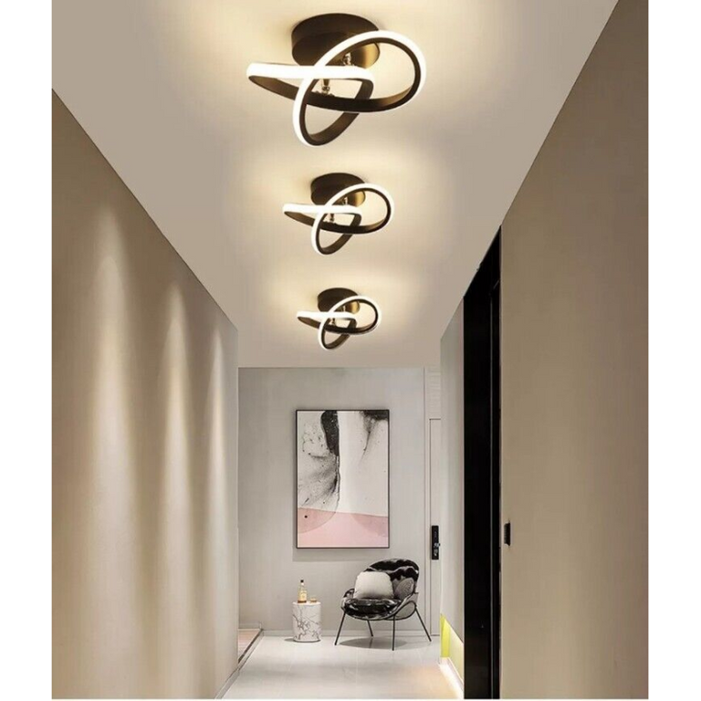 Lustră LED Black 24W – Design Versatil și Iluminare Eficientă - 3570/240MM NEGRU LMX