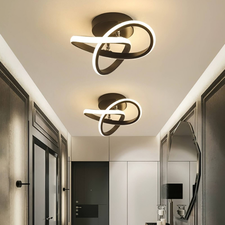 Lustră LED Black 24W – Design Versatil și Iluminare Eficientă - 3570/240MM NEGRU LMX