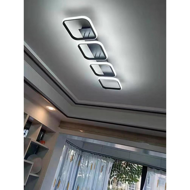 Lustră LED cu 4 Pătrate – Design Modern și Iluminare Inteligentă G3860/4 LMX