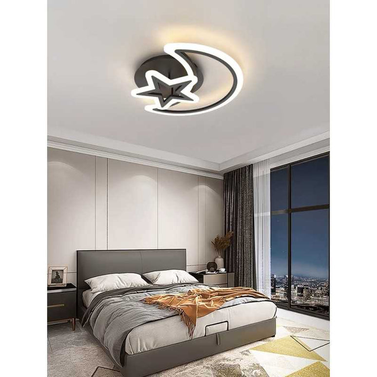 Lustră LED Lună & Stea Neagră G3553 BK LMX