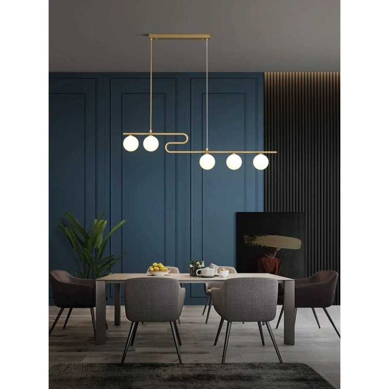 Lustră LED Modernă cu 5 Globuri Mate DA2416/5 LMX