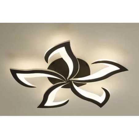 Lustră LED Negru cu Telecomandă WiFi – Eleganță și Tehnologie Inteligentă - G16801/5 BK LMX