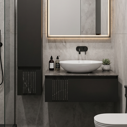 Mobilier de baie suspendat Manhattan , Antracit