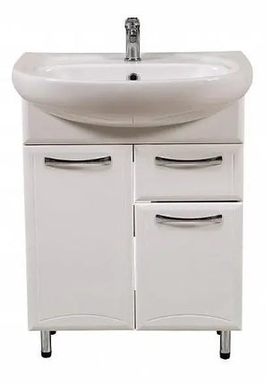 Mobilier de baie pe pardoseală cu sertar Decor, Alb Aqua Rodos