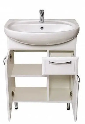 Mobilier de baie pe pardoseală cu sertar Decor, Alb Aqua Rodos