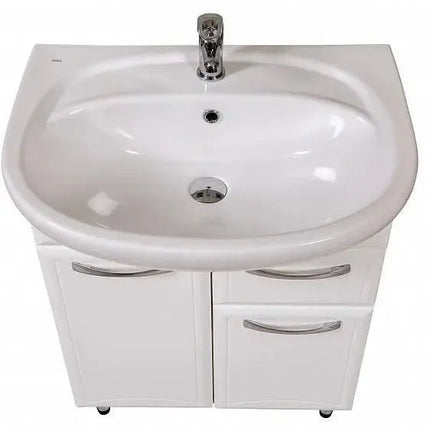 Mobilier de baie pe pardoseală cu sertar Decor, Alb Aqua Rodos