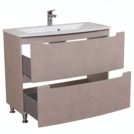 Mobilier de baie pe pardoseală Headway beton-beige