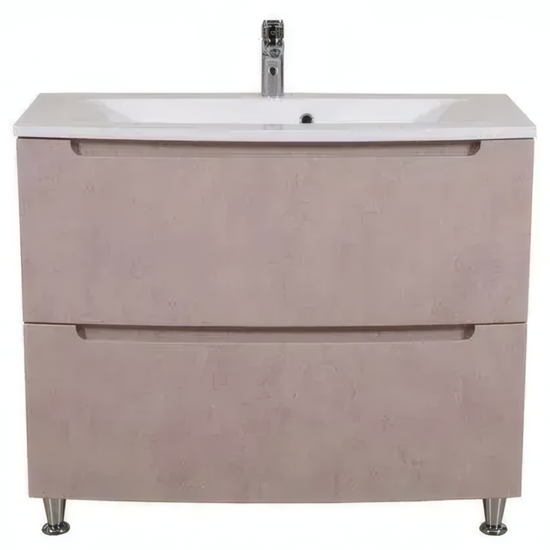 Mobilier de baie pe pardoseală Headway beton-beige