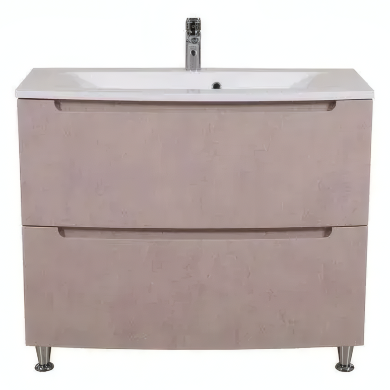 Mobilier de baie pe pardoseală Headway beton-beige