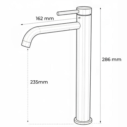 Baterie lavoar cu mâner rotund texturat vertical – finisaj auriu periat