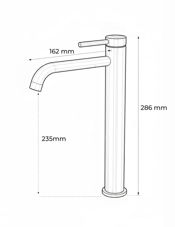 Baterie lavoar cu mâner rotund texturat vertical – finisaj auriu periat