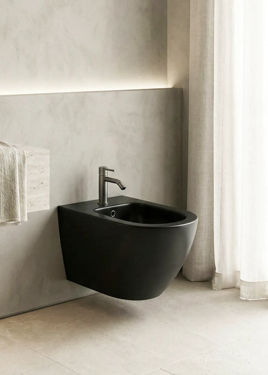 Bideu Suspendat Ceramic Black Matt