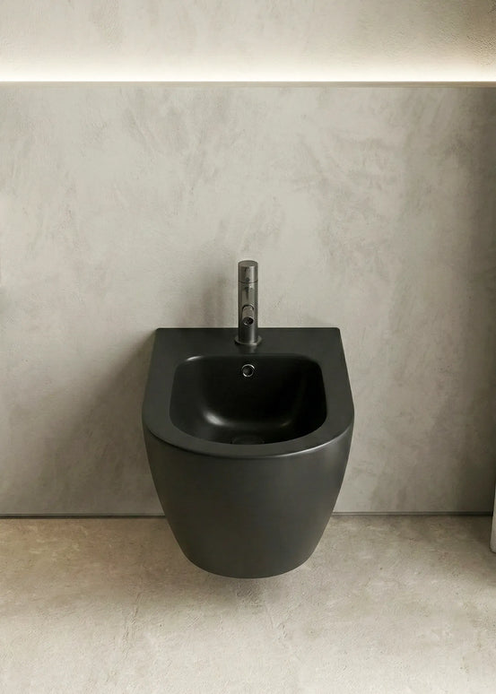 Bideu Suspendat Ceramic Black Matt