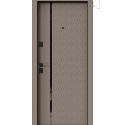 Usa Intrare Milano (maro soft touch / alb mat interior)