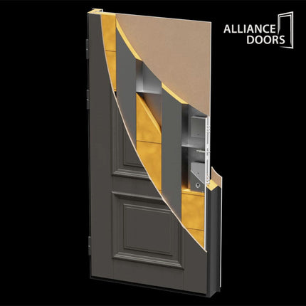 Usa Intrare Milano (maro soft touch / alb mat interior)