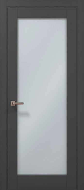 Ușă interior ML 00 Satin – Design full sticlă mată / Millenium - Carlo Porte www.olivy.ro