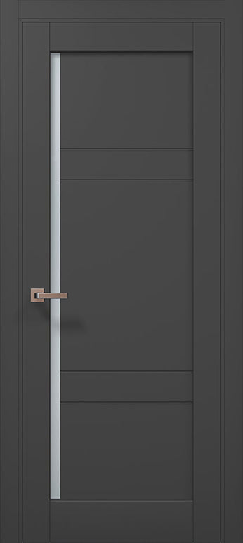 Ușă de interior ML-614 – cu panouri orizontale și geam satinat / Millenium - Carlo Porte www.olivy.ro