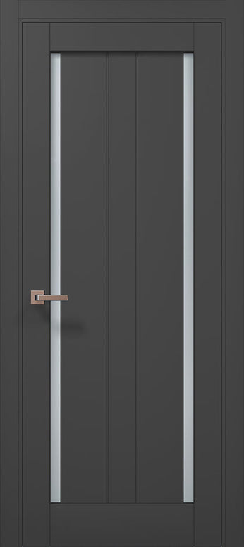 Ușă de interior ML-621 cu geam dublu lateral și riflaj vertical / Millenium - Carlo Porte www.olivy.ro