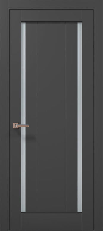 Ușă de interior ML-622 – geam mat dublu + riflaje verticale, design modern / Millenium - Carlo Porte www.olivy.ro