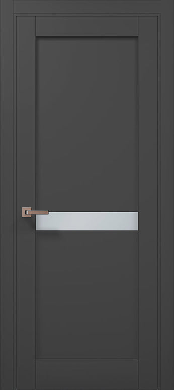 Ușă interior ML-63 cu inserție satinată – Eleganță minimalistă si accent modern / Millenium - Carlo Porte www.olivy.ro