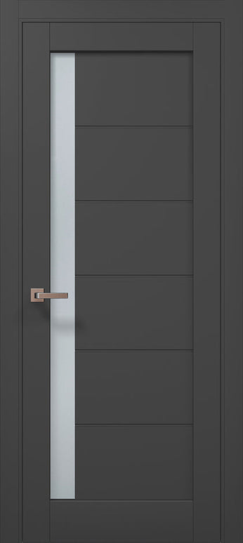 Ușă interior Millenium ML-643 – Design modern cu fereastră laterală elegantă / Millenium - Carlo Porte www.olivy.ro