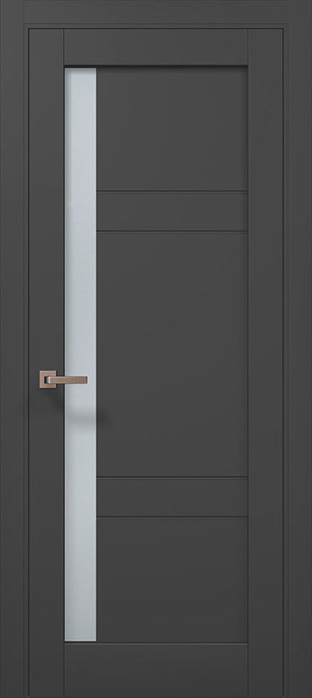 Ușă de interior Millenium ML 644 – Eleganță echilibrată cu fereastră verticală laterală / Millenium - Carlo Porte www.olivy.ro