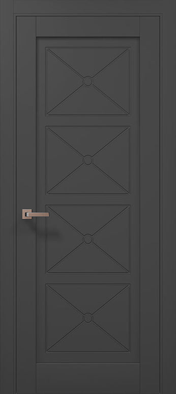 Ușă de interior ML 712 – Design simetric cu 4 panouri încrustate / Millenium - Carlo Porte www.olivy.ro