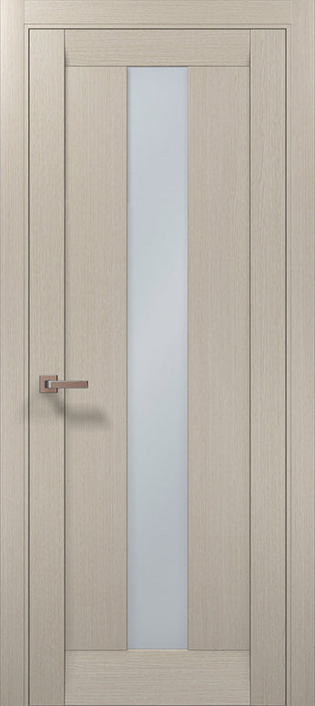 Ușa ML 01 – Minimalism cu sticlă satinată centrală / Millenium - Carlo Porte www.olivy.ro